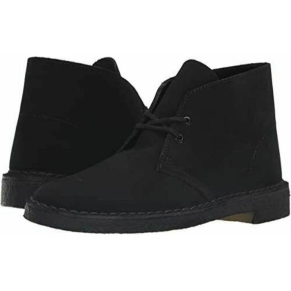 Clarks Other - [Clarks] Black Original Desert Chukka Boots Suede Leather Lace Up Men's Size 12